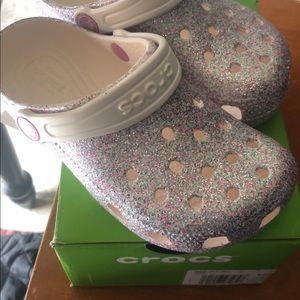 Little Girls’ Classic Glitter Crocs